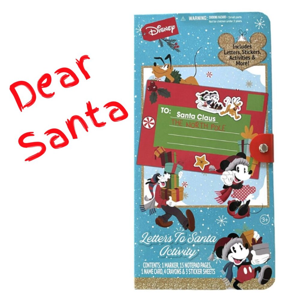 Disney Letters To Santa Activity Set – Mickey, Minnie & Friends – New!